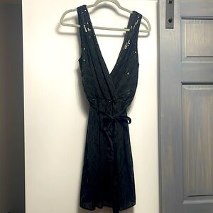 Like new condition black sequin dress from Express.